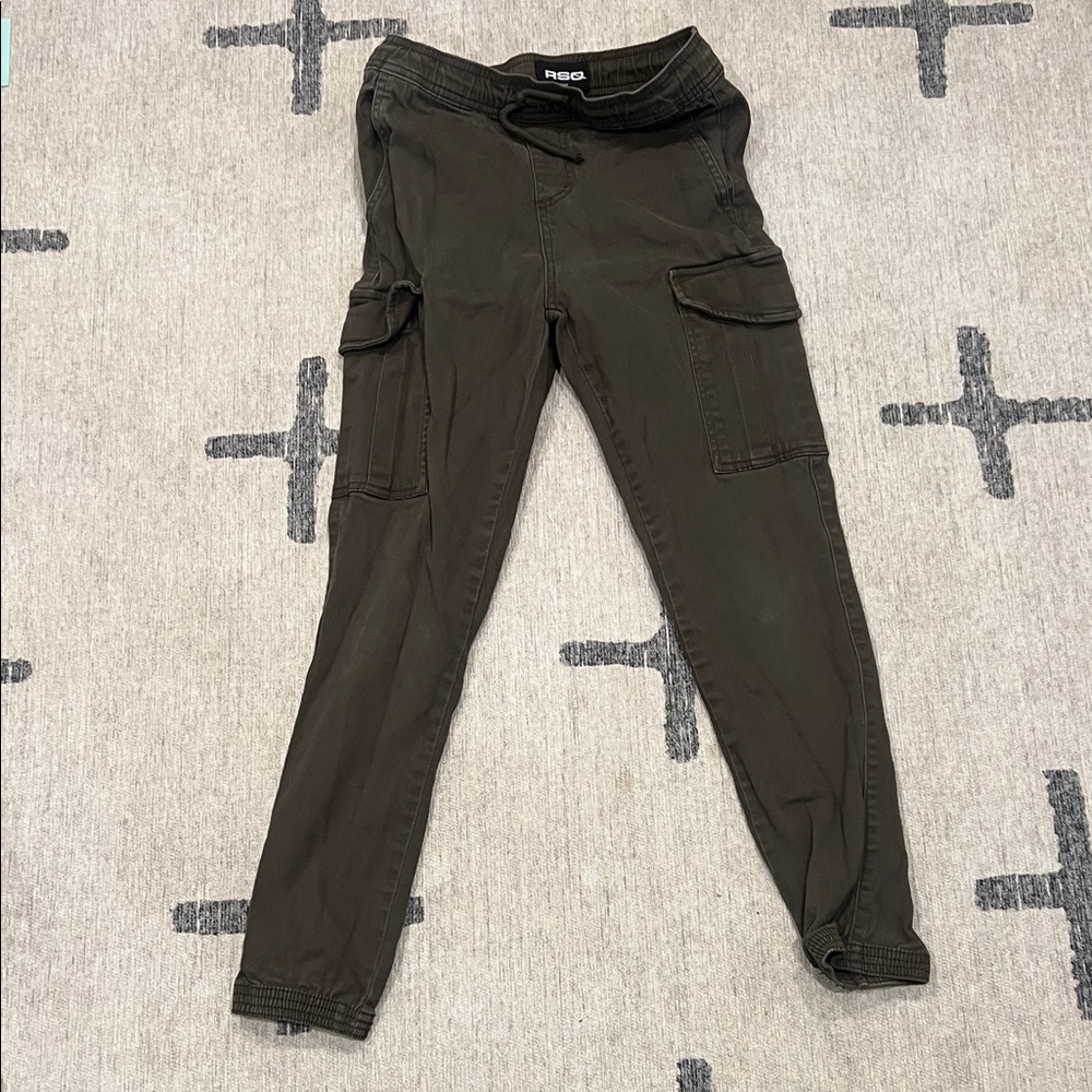 RSQ Boys’ Medium (12) Olive Cargo Pants